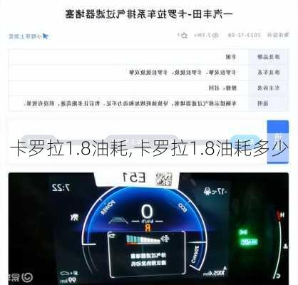 卡罗拉1.8油耗,卡罗拉1.8油耗多少