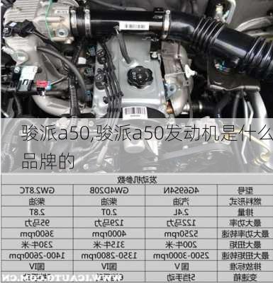 骏派a50,骏派a50发动机是什么品牌的