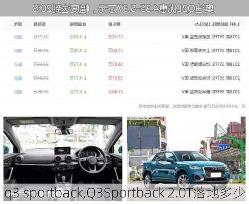 q3 sportback,Q3Sportback 2.0T落地多少