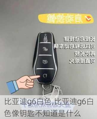 比亚迪g6白色,比亚迪g6白色像钥匙不知道是什么