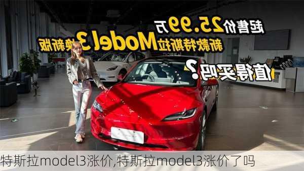 特斯拉model3涨价,特斯拉model3涨价了吗