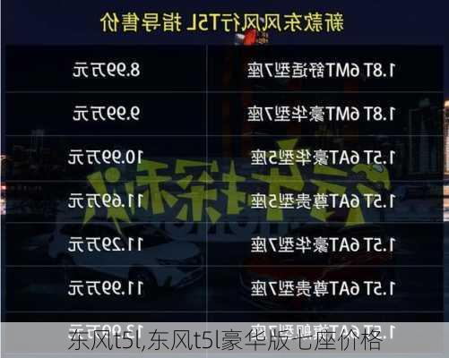 东风t5l,东风t5l豪华版七座价格