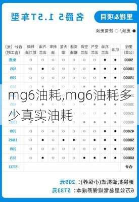 mg6油耗,mg6油耗多少真实油耗