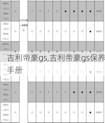 吉利帝豪gs,吉利帝豪gs保养手册