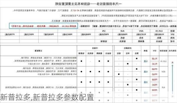 新普拉多,新普拉多参数配置