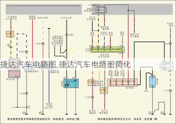 捷达汽车电路图,捷达汽车电路图简化