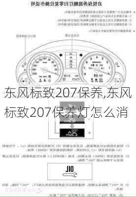 东风标致207保养,东风标致207保养灯怎么消