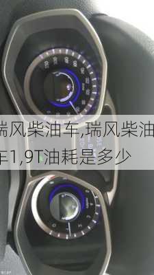 瑞风柴油车,瑞风柴油车1,9T油耗是多少