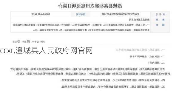 ccxr,澄城县人民政府网官网