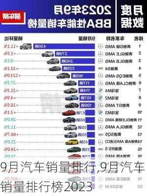 9月汽车销量排行,9月汽车销量排行榜2023