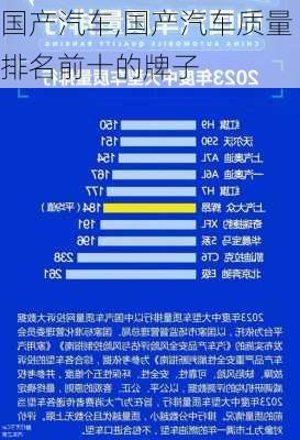 国产汽车,国产汽车质量排名前十的牌子