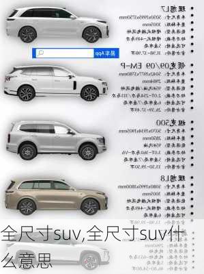 全尺寸suv,全尺寸suv什么意思