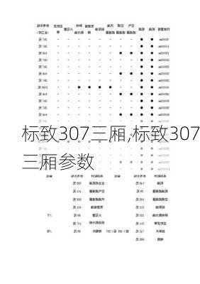 标致307三厢,标致307三厢参数