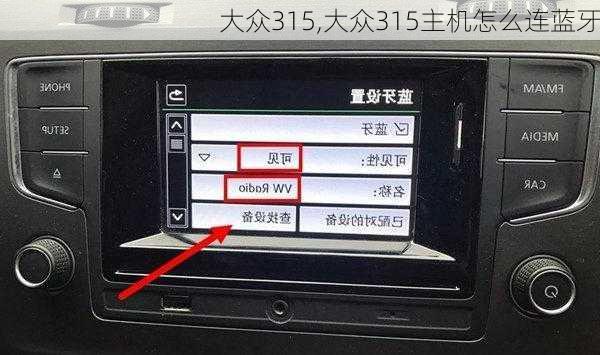 大众315,大众315主机怎么连蓝牙