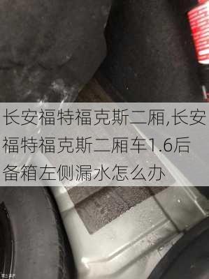 长安福特福克斯二厢,长安福特福克斯二厢车1.6后备箱左侧漏水怎么办