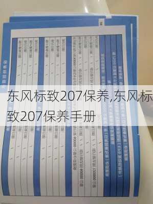 东风标致207保养,东风标致207保养手册