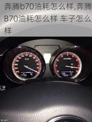 奔腾b70油耗怎么样,奔腾B70油耗怎么样 车子怎么样