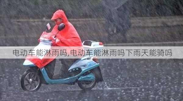 电动车能淋雨吗,电动车能淋雨吗下雨天能骑吗