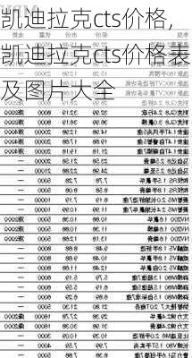 凯迪拉克cts价格,凯迪拉克cts价格表及图片大全