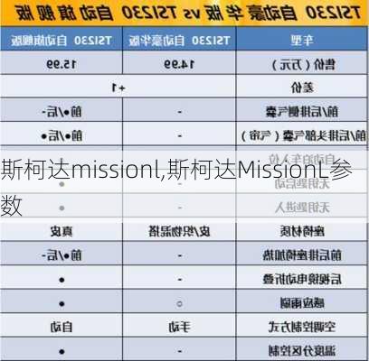 斯柯达missionl,斯柯达MissionL参数