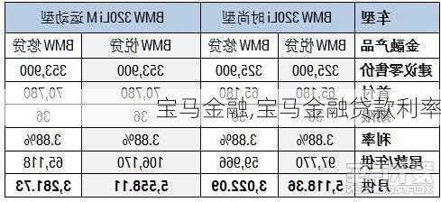 宝马金融,宝马金融贷款利率