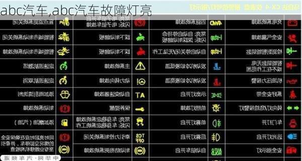 abc汽车,abc汽车故障灯亮