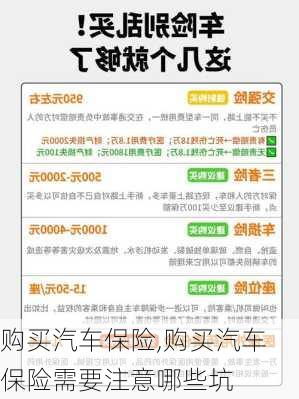 购买汽车保险,购买汽车保险需要注意哪些坑