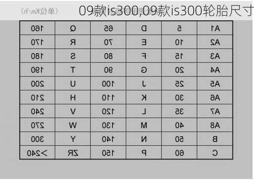 09款is300,09款is300轮胎尺寸