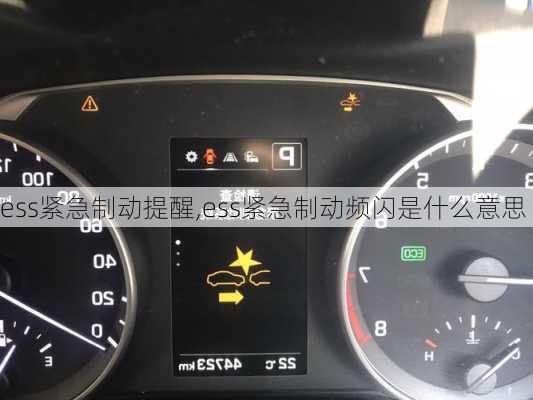 ess紧急制动提醒,ess紧急制动频闪是什么意思