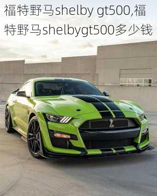 福特野马shelby gt500,福特野马shelbygt500多少钱