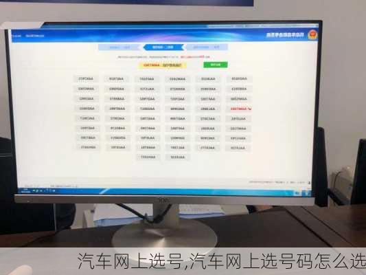 汽车网上选号,汽车网上选号码怎么选