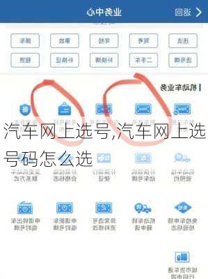 汽车网上选号,汽车网上选号码怎么选