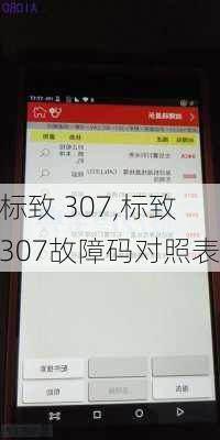 标致 307,标致307故障码对照表