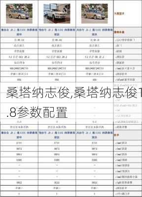 桑塔纳志俊,桑塔纳志俊1.8参数配置