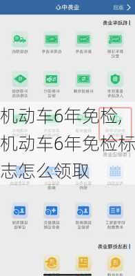 机动车6年免检,机动车6年免检标志怎么领取