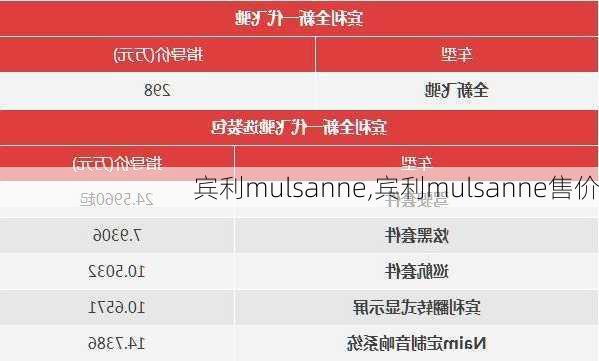 宾利mulsanne,宾利mulsanne售价
