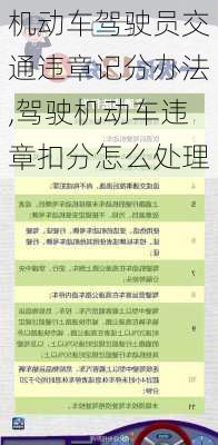 机动车驾驶员交通违章记分办法,驾驶机动车违章扣分怎么处理