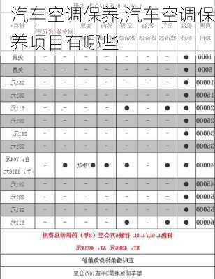 汽车空调保养,汽车空调保养项目有哪些