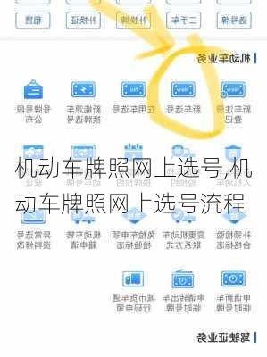 机动车牌照网上选号,机动车牌照网上选号流程